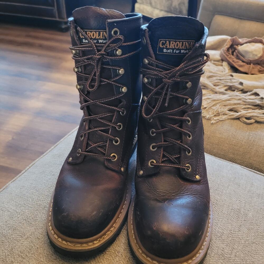 carolina elm womens CA421 work boots sz 7 1/2 guc